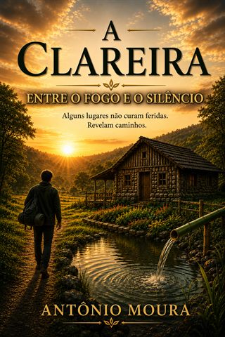 Capa do livro A Clareira — Entre o Fogo e o Silêncio, de Antônio Moura